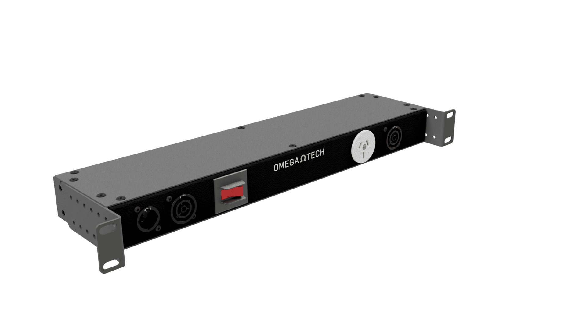 OmegaTech 1U Power Rack Strip, TrueCON & GPO; Front Input - Image 7