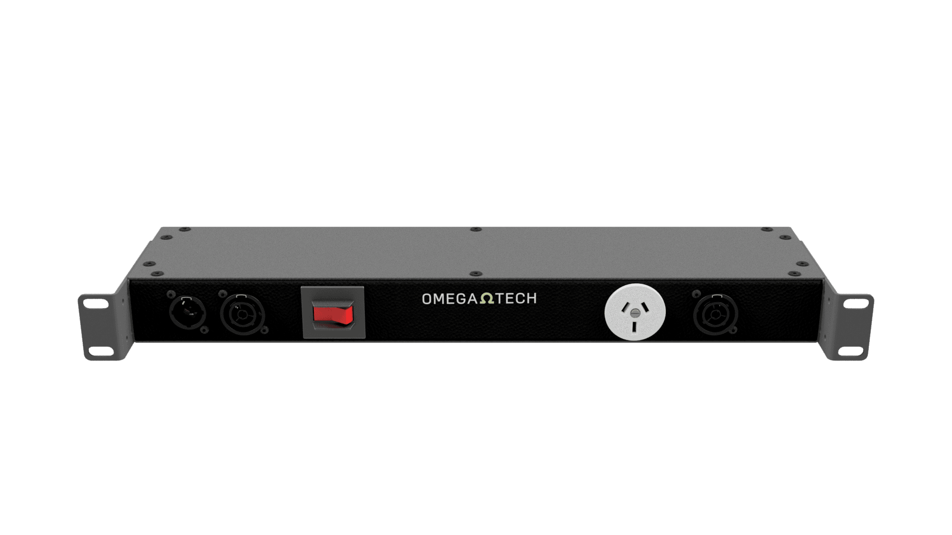 OmegaTech 1U Power Rack Strip, TrueCON & GPO; Front Input - Image 5