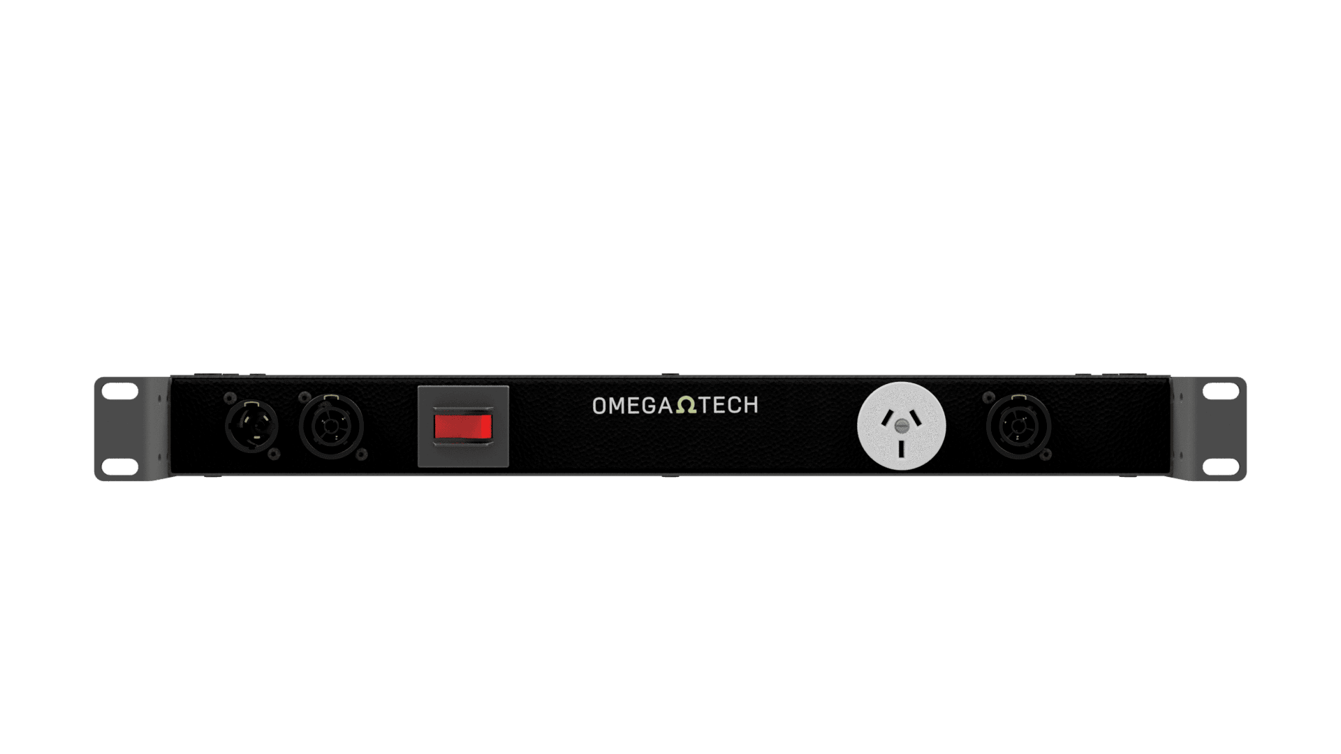 OmegaTech 1U Power Rack Strip, TrueCON & GPO; Front Input - Image 4